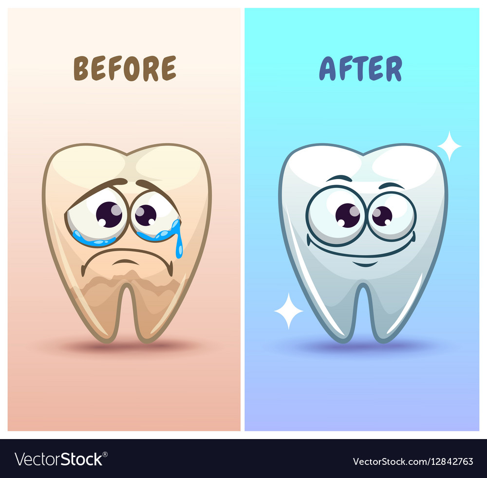 Before and after toothache